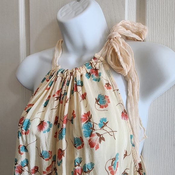 🎈2/$50 Free People Floral Sleeveless Blouse - Picture 6 of 14